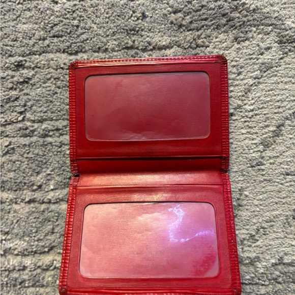 LOUIS VUITTON CARD HOLDER RED EPI - Picture 3 of 3
